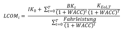 LCOM zum Vergleich verschiedener Antriebstechnologien
