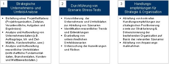 Vorgehensweise zum Stresstest von Strategie und Organisation