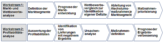 Vorgehensweise zur wachstums- und profitabilitätsorientierten Anpassung der Vertriebsstrategie